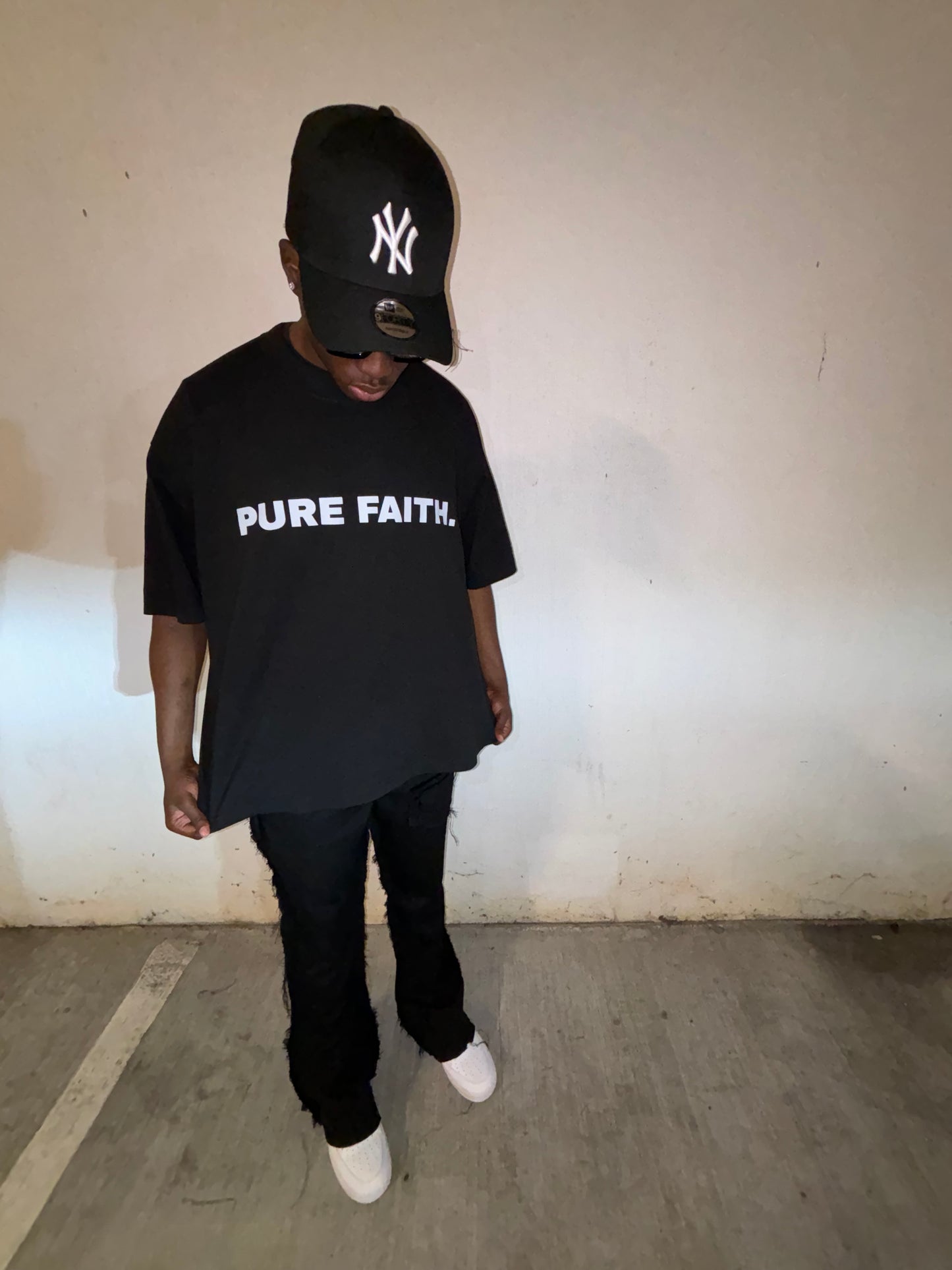 PURE FAITH OVERSIZED DROP SHOULDER TEE