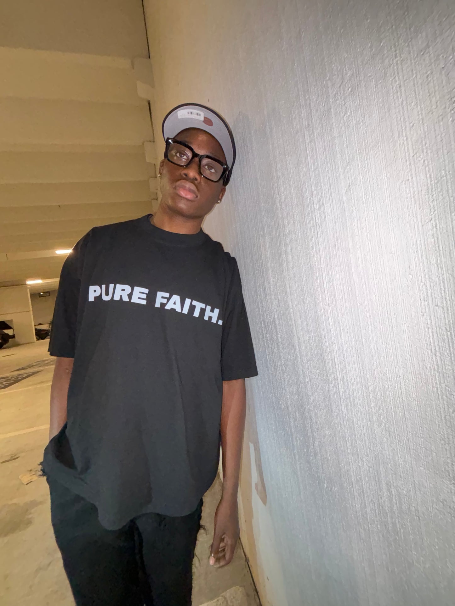 PURE FAITH OVERSIZED DROP SHOULDER TEE